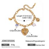 ROMANTIC PEARL CERAMIC HEART PHOTO BRACELET_CWAJE4804