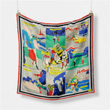 Uv Protection Scarf Lightweight Satin Square_Cwasc0657