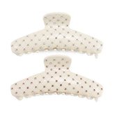 MESH RHINESTONE HAIR CLAW LARGE SHARK CLIP_CWAHA4330