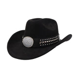 MEN WOMEN SUEDE COWBOY FEDORA HAT WESTERN_CWAH04505