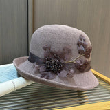 Versatile Knitted Rolled Bowler Bucket Hat_Cwah1210