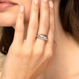 CROISSANT COOL RETRO SIMPLE RING_CWAJE1750