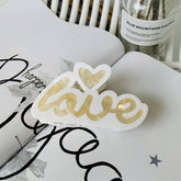 Cute Letter Love High-End Hairpin