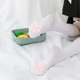 CAT PAW PRINT FAUX KNEE HIGH SOCKS_CWMS0865