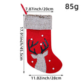 CHRISTMAS DECORATIONS CUTE DEER HEAD CANDY SOCKS_CWMS1448