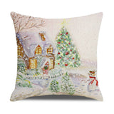 PINK ELK CHRISTMAS PILLOWCASE_CWMM1382