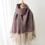 GEOMETRIC COLORBLOCK TASSEL SCARF FOR FALL WINTER_CWASC2773