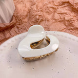 IRREGULAR ACETATE METAL HAIR CLAW CHIC MID CLIP_CWAHA0562