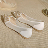 LIGHT RHINESTONE POINTED TOE FLATS_CWSHS0705