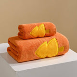 EMBROIDERED CORAL FLEECE ABSORBENT BATH TOWEL_CWMM2289