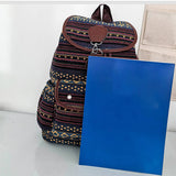 BOHO VINTAGE BACK TO SCHOOL CANVAS BACKPACK_CWAB2214