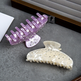 PINK RHINESTONE HAIR CLAW ELEGANT INS LUXURY CLIP_CWAHA2635