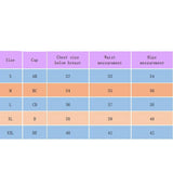 PRINTED PUSH UP SEXY BIKINI THREE PIECE SWIMSUIT_CWMW0727