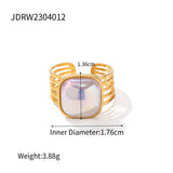 STAINLESS STEEL MAGIC PEARL RINGS EARRINGS_CWAJE0624