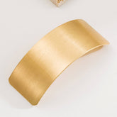 BRUSHED METAL GEOMETRIC SPRING HAIR CLIP CHIC_CWAHA6187