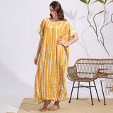 Tie-Dye Cotton Blend Beach Cover-Up Robe_Cwmm6142