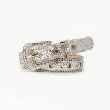 Trendy Rhinestone Needle Buckle Womens Belt
