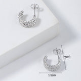 Vintage Multi-Layer C-Shaped Titanium Steelearrings_Cwmm3617