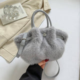 Soft Fur Bucket Bag ? Cute Crossbody Purse_Cuab00393