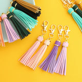 LEATHER FRINGE KEYCHAIN PU TASSEL BAG CHARM_CWAB5008
