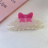 COLORBLOCK BOW ACETATE HAIR CLAW SWEET CHIC CLIP_CWAHA1341