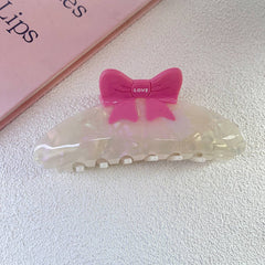 COLORBLOCK BOW ACETATE HAIR CLAW SWEET CHIC CLIP_CWAHA1341
