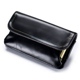 RETRO FASHION FIRST LAYER WAXED LEATHER WALLET_CWAB3789