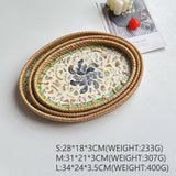 RATTAN SHELL ROUND PLATE THREE PIECE SET_CWMM4496
