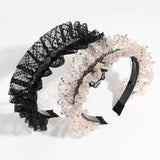FASHIONABLE RUFFLE SEQUINED HEADBAND_CWAHA2314