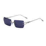 RIMLESS CUT SQUARE FRAME SUNGLASSES_CWASG0679