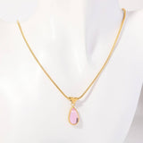 Fashionable Water Drop Blue Ocean Necklace_Cwaje05660