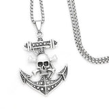 PERSONALIZED HIP HOP PIRATE SKULL PENDANT NECKLACE_CWAJE0971