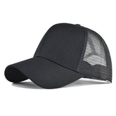CLASSIC COTTON SOLID BREATHABLE MESH TRUCKER HAT_CWAH1371