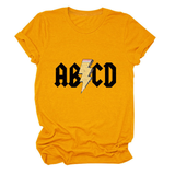 SUMMER NEW ARRIVAL PLUS SIZE TEE WITH LIGHTNING_CWTTS1476