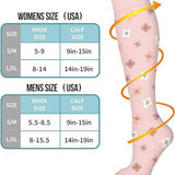 PATTERNED SPORTS LONG COMPRESSION SOCKS SET_CWMS1880