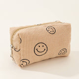 SIMPLE SMILING FACE MEDIUM COSMETIC BAG_CWAB1035
