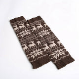 CHRISTMAS WINTER WARM LEGGINGS ELK PILE SOCKS_CWMS0762