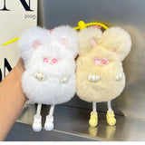 CUTE PLUSH BUNNY CAR KEYCHAIN BAG PENDANT_CWMM2534