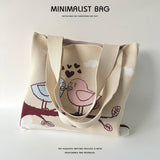 CARTOON BIRD KNITTED SHOULDER BAG HANDBAG_CWAB1540