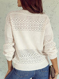 Loose versatile V-neck sweater