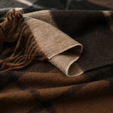 PLAID CASHMERE SCARF UNISEX WARM WINTER WRAP_CWASC2706