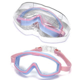 KIDS SWIM GOGGLES ANTI FOG LARGE FRAME FLAT LENS_CWASG1046
