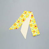 FLORAL LETTER TWILLY SCARF FOR HAIR BAG ACCESSOR_CWASC0094