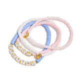 SWEET BLUE BEADED BRACELET IN 18K GOLD STEEL_CWAJE4800