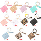 LEATHER WALLET TASSEL KEYCHAIN BRACELET_CWAJE0654