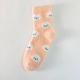MID TUBE WINTER WARM CUTE PLUSH SNOW SOCKS_CWMS0791