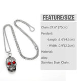 RETRO HIP HOP SKULL PENDANT NECKLACE_CWAJE0972