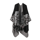 CAPE JACQUARD KNITTED SCARF WARM SHAWL_CWASC2250