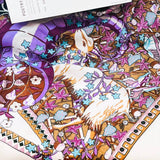 BOLD FLORAL ANIMAL SILK BLEND WRAP_CWASC0890