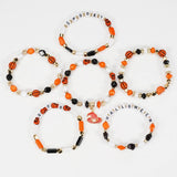 Halloween Pumpkin Ghost Beaded Bracelet_Cwaje05718
